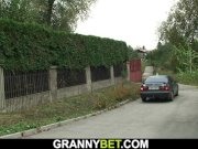 Old blonde woman enjoys riding his horny cock 1/16