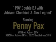 GingerBush Penny Pax & Adriana Chechik Eat Cum! 1/16