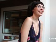 Ivy Rubs Her Clit and Fucks Hairy Bush with Vibrator 3/16