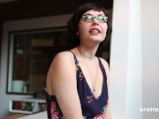 Ivy Rubs Her Clit and Fucks Hairy Bush with Vibrator 4/16