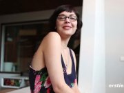 Ivy Rubs Her Clit and Fucks Hairy Bush with Vibrator 7/16