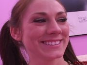 Amber Ashley Takes Her First Ride on a Big White Dick 3/16