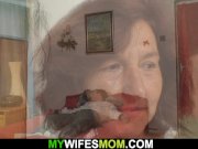 Very old mom in law rides her husband's cock 10/16