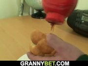 Huge grandma is picked up for cock suck and ride 10/16