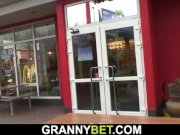 Huge grandma is picked up for cock suck and ride 7/16