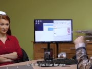 LOAN4K. Agent screws busty redhead because she really needs money 7/16