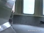 Chubby blonde with big tits takes unexpected cocks 1/16