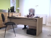 LOAN4K. Long-haired brunette Inga comes to a small loan company 1/16