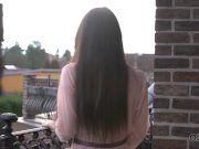 OLD4K. Daddy is happy to see his pretty babe and fucks her hard 4/16