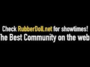 FemDom Latex Queen RubberDoll Fucks Blonde Slave! 1/16