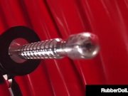 FemDom Latex Queen RubberDoll Fucks Blonde Slave! 11/16