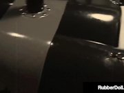 FemDom Latex Queen RubberDoll Fucks Blonde Slave! 2/16