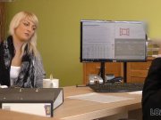 LOAN4K. Brilliant towheaded girl gets money after sex with agent 4/16