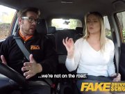 Fake Driving School Czech babe Nikky Dream orgasms during hard fucking 3/16