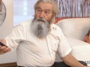 DADDY4K. Adorable Vanessa comes closer to her boyfriend’s bearded dad 2/16