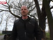 LETSDOEIT - German Tattooed Milf Is So Horny That She Cuts Her Pants Off 1/16