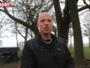 LETSDOEIT - German Tattooed Milf Is So Horny That She Cuts Her Pants Off 2/16