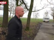 LETSDOEIT - German Tattooed Milf Is So Horny That She Cuts Her Pants Off 3/16