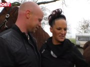 LETSDOEIT - German Tattooed Milf Is So Horny That She Cuts Her Pants Off 5/16