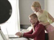 Karina Grand Sucking Cock And Messy Facial 3/16