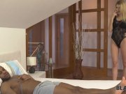 BLACK4K. Huge dick of black friend is better than husband’s phallus 3/16