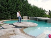 Bikini model Tiffany Tatum gets her ass licked & pussy fucked by the pool 2/16