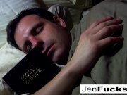 Witchy Jen Hexxxx pegs Alter Boy Marvelo with a giant BBC strap-on! 2/16