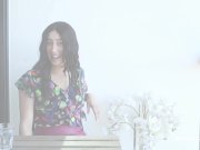 Violet Fucks Her Very Hairy Pussy with Dildo 2/16