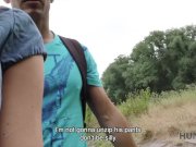 Hunt4K. Cuckold watches how his girlfriend fucks for money in park 11/16