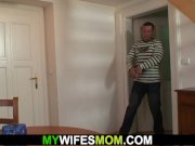 He doggy-fucks wifes blonde mom and gets busted 1/16