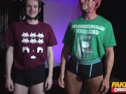 FAKEhub Geeky nerd boys get to fuck their dream teen 6/16