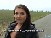 Public Agent Tight busty minx Czech pussy fucked doggystyle in forest 5/16