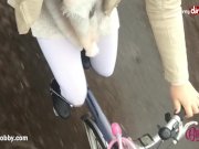 MyDirtyHobby - Teen rubbing her pussy on her bike! 6/16