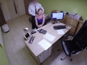 Loan4K. Bad agent fucks good student girl and approves her documents 1/16