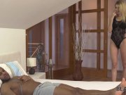 Black4K. Interracial sex of blonde coquette and lucky black gentleman 3/16