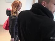 Hunt4K. Cuckold can’t stop his girlfriend selling her very hot body 1/16