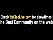 Cam Babe Its Cleo & Black Bud Fuck Joe the Dick! 1/16