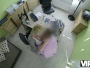 VIP4K. Magnificent lass swallows cock and gets banged in office 2/16