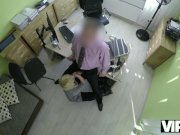 VIP4K. Magnificent lass swallows cock and gets banged in office 4/16