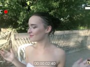 Petite russian teen nice blowjob and hot fuck by fat old man 15/16