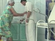92 years old granny rough fisted by a doctor 1/16