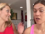 SEXYMOMMA - Dyke cougar Brenda James pussy play stepdaughter 8/16