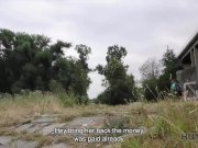 Hunt4K. Cuckold watches how his girlfriend fucks for money in park 4/16