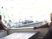 Beautiful housewife with big natural boobs pickup black guy 1/16