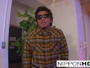 Lucky cameraman gets a blowjob from two Asian hotties 4/16