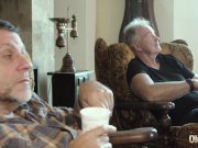 Her young pussy wants the old man cock inside her and then she licks cum 2/16