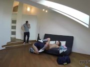 HUNT4K. Couple is in need of cash for motel so why girl gets naked 16/16