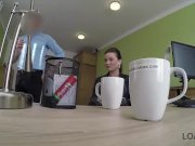 LOAN4K. Fraces likes new loan agent so agrees to fuck for money 3/16