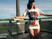 Jeny Smith is walking naked through an abandoned factory. 3/16