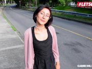 LETSDOEIT - Huge Cumshot for Petite Latina Teen in Stockings 2/16